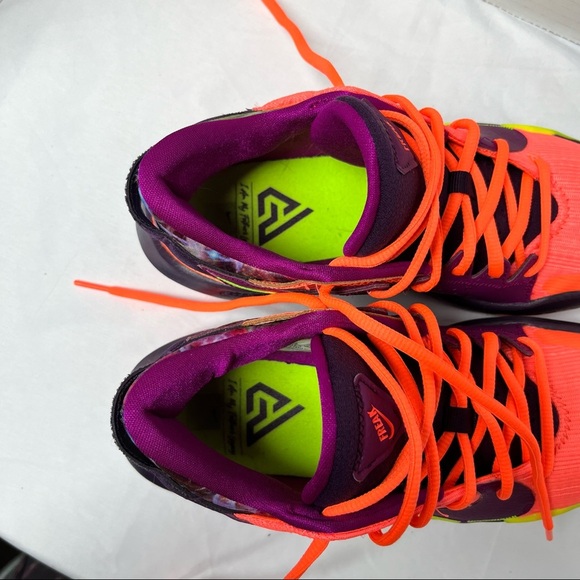 Nike Zoom Freak 2 Basketball Shoes Orange/Purple Sneakers Size 6.5 - Picture 9 of 12
